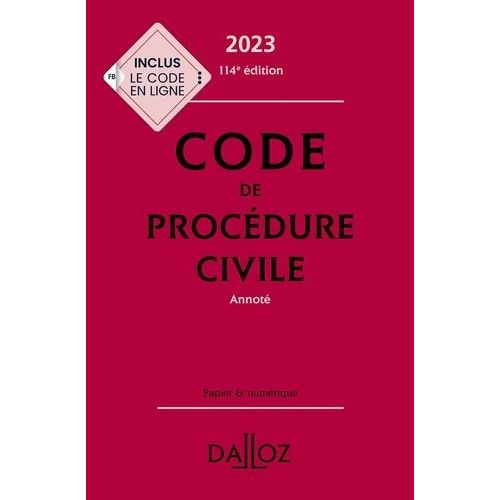 Code De Procdure Civile Annot    Format Grand Format 
