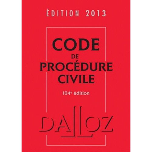 Code De Procdure Civile 2013   de Desprs Isabelle  Format Reli 