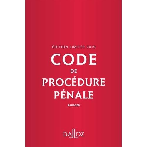 Code De Procdure Pnale Annot 2019    Format Reli 