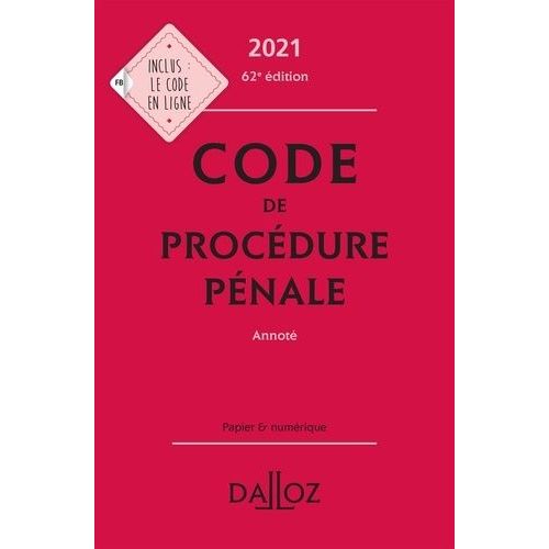 Code De Procdure Pnale Annot    Format Grand Format 