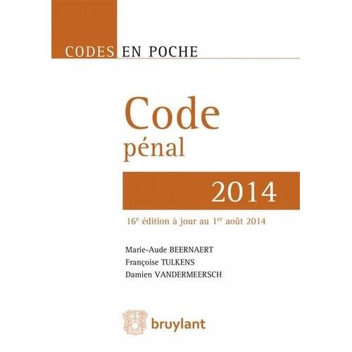 Code Pnal 2014   de Beernaert Marie-Aude  Format Broch 