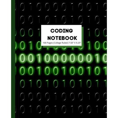 Coding Notebook Green Code Theme| Programmer Notebook| Coding Developer Notebook Gift| Coding Projects: Use To Code In C, C++, Html, Java, Python, And Any Other Programming Languages.   de Thomas, Valentina  Format Broch 