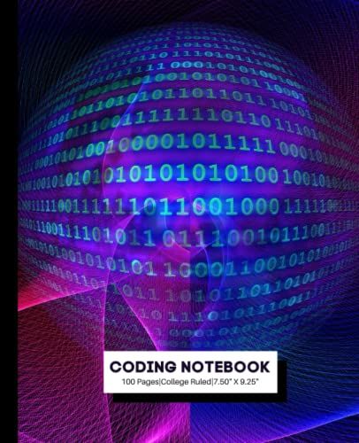 Coding Notebook With Blue Sphere Theme| Programmer Notebook| Coding Notebook Developer Gift| Coding Projects: Use To Code In C, C++, Html, Java, Python And Any Other Programming Languages.   de Thomas, Valentina  Format Broch 