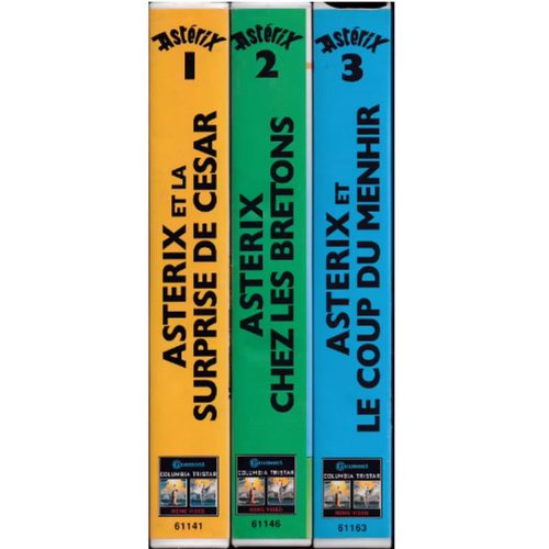 Coffret 3 Aventures D'astrix/ Astrix Et La Surprise De Csar, Astrix Chez Les Bretons, Astrix Et Le Coup Du Menhir