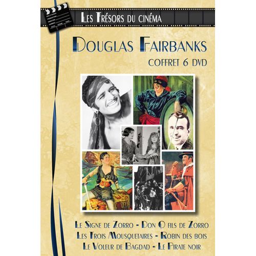 Coffret 6 Dvd Douglas Fairbanks : Le Signe De Zorro, Les Trois Mousquetaires, Robin Des Bois, Le Voleur De Badgad, Don Q Fils De Zorro, Le Pirate Noir de Fred Niblo, Allan Dwan, Raoul Walsh, Donald Crisp, Albert Parker