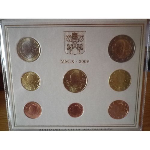Coffret 8 Pieces En Fdc- Vatican Pontificat Benoit Xvi  2009