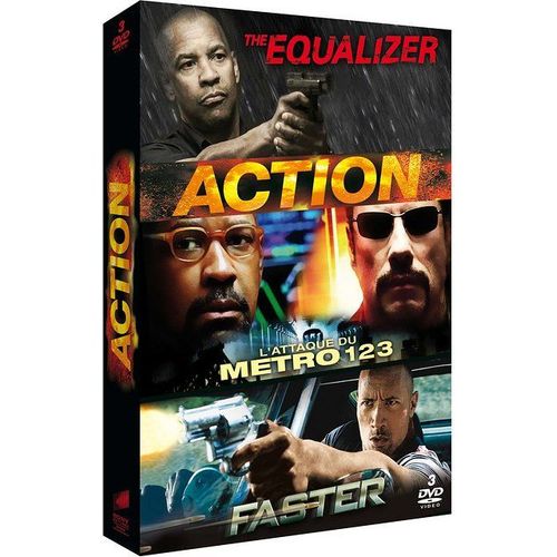 Coffret Action : The Equalizer + L'attaque Du Mtro 123 + Faster - Pack de Antoine Fuqua