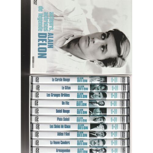 Coffret Alain Delon 10 Dvd - Le Cercle Rouge - Le Gitan -Les Granges Brules -Un Flic -Soleil Rouge- Plain Soleil - Les Seins De Gllace -Adieu L'Ami - La Veuve Couderc- Armaguedon 2006