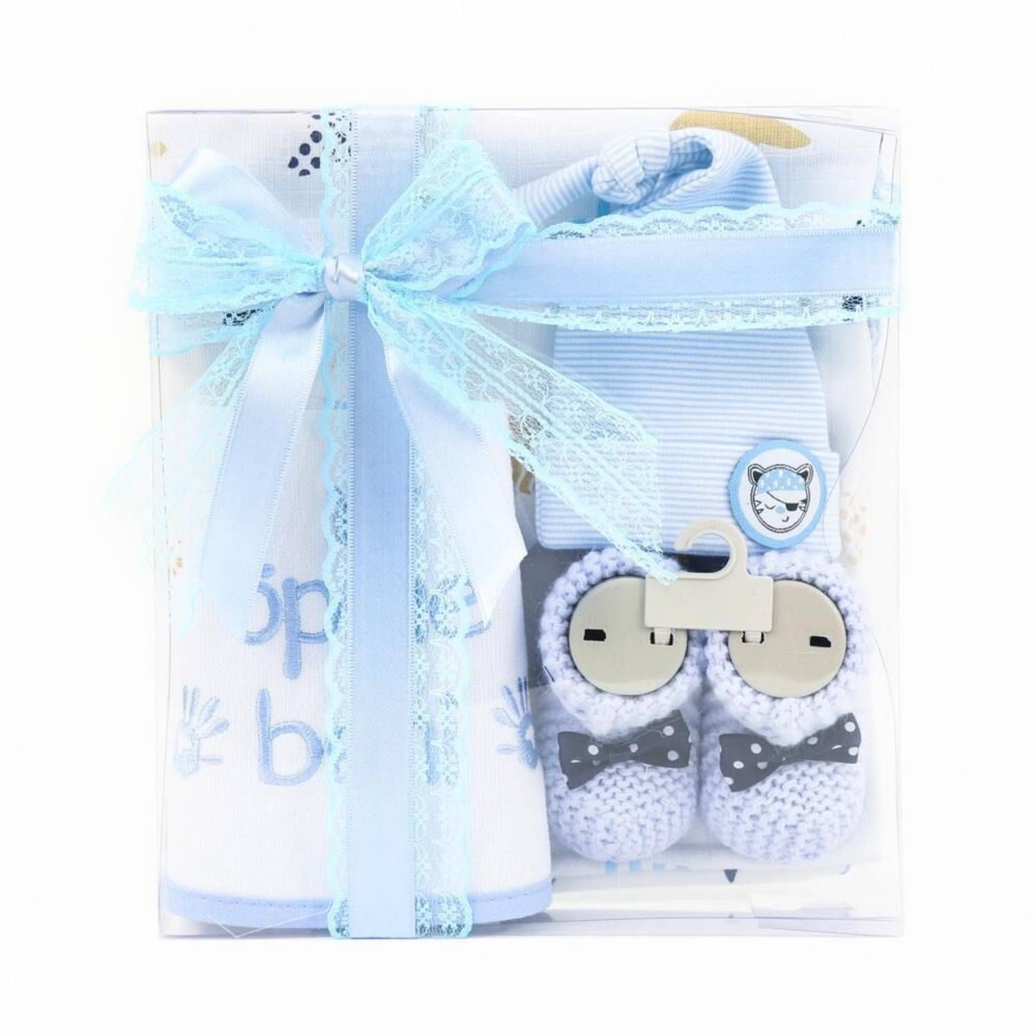 Coffret Cadeau Nouveau Ne Bebe Garcon Bleu Kranur Rakuten