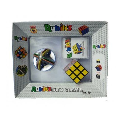 Coffret Casse Tete Duo Original : Rubik's 3x3 Advanced Rotation + Orbit Ball + Methode - Jouet Cube Puzzle Magic