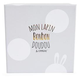 Coffret chaussons Lapin Bonbon Beige 0-6 mois de Doudou et