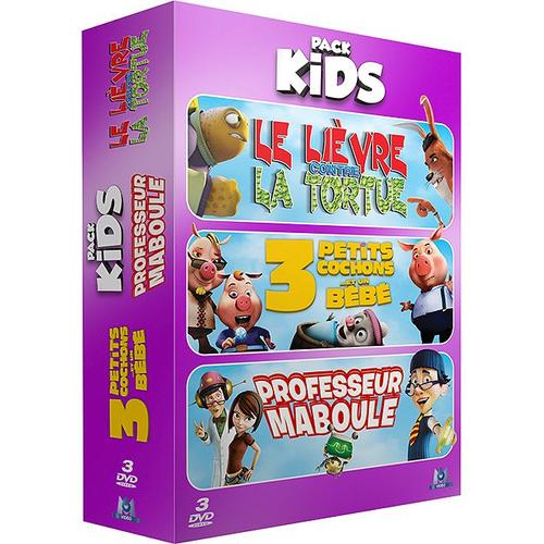 Pack Kids 3 Cochons Et Un Bebe Le Lievre Et La Tortue Professeur Maboule Pack Rakuten