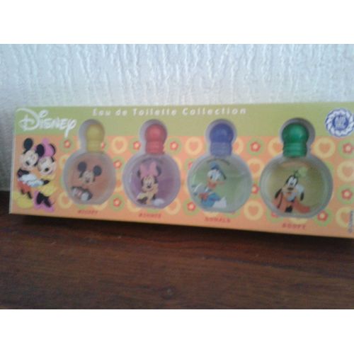 Coffret De Miniatures De Parfum Disney Collection Mickey Minnie Donald Goofy