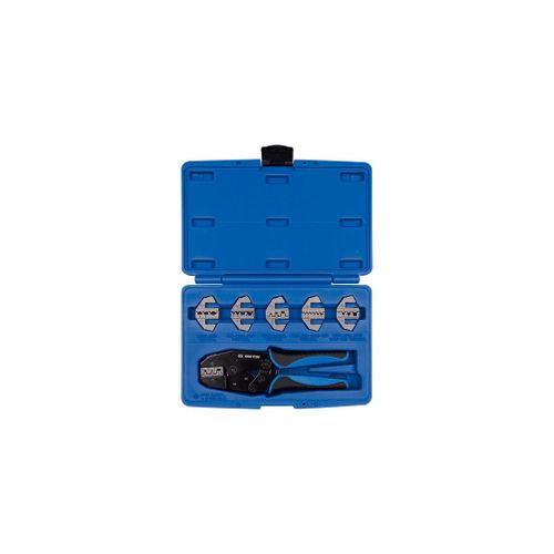 Coffret De Pince ? Sertir ? Cliquet Avec Matrices Interchangeables - 7 Pi?Ces