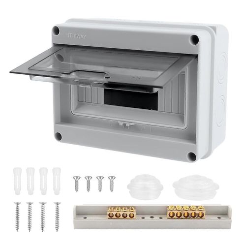 Coffret lectrique tanche, Botier lectrique Extrieur tanche Ip65, Bornes Et Rails Intgrs, Distributeur De Bote  Fusibles Mont En Surface, Pour L'extrieur,