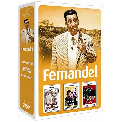 Fernandel - Coffret 3 Films : L'ennemi Public N 1 + Le Couturier De Ces Dames + Honor De Marseille - Pack