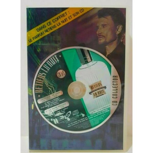 Coffret Johnny Hallyday Retiens La Nuit Parfum 50 Ml + Son Cd Indit