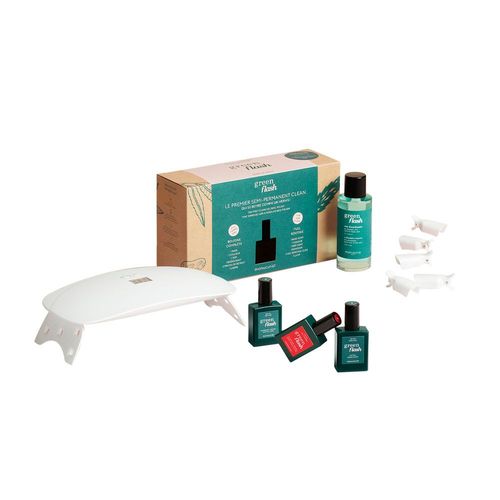 Coffret Routine Green Flash Poppy Red 24w - Manucurist - Vernis Semi-Permanent