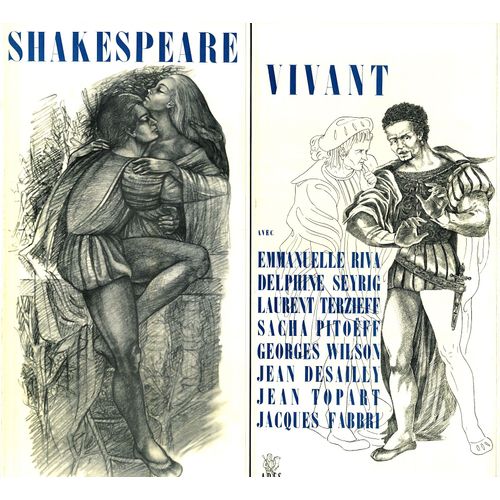 Coffret Shakespeare Vivant  - La Vie De William Shakespeare - Texte Andr Gillois - Illustrations Maurice Tapiero  - Livret Couleur & Noir Et Blanc De 29 Pages - Ades 1962 - Jean Desailly, Delphine Seyrig, Emmanuelle Riva,  Sylvie Favre,  Laurent Terzieff, Jacques Fabri, George Wilson, Sacha Pittoef,  Jean Topart, Roger Mollien,  Jean Bolo,  Gaetan Jor,  Jacques Lalande