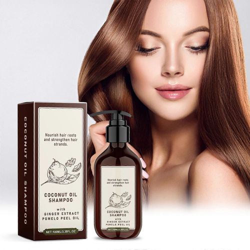 Coffret Soins Capillaires Shampoing  LHuile De Noix De Coco Nourrit, Hydrate Et Nettoie Tous Types De Cheveux 100ml