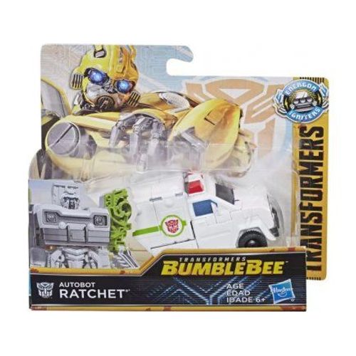 Coffret Transformers Bumblebee : Ambulance Autobot Ratchet 12 Cm - Set Robot Transformable Et 1 Carte Offerte