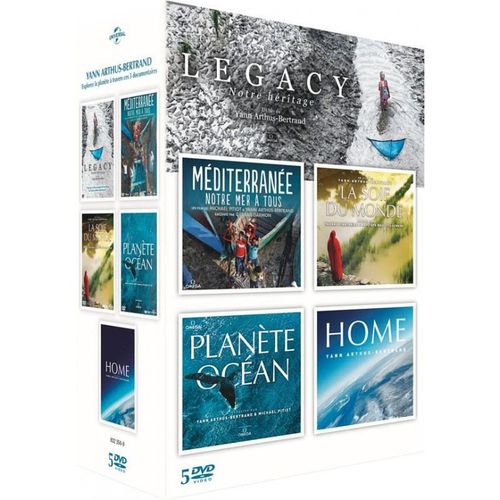 Coffret Yann Arthus Bertrand : Home + Plante Ocan + La Soif Du Monde + Mditerrane, Notre Mer  Tous + Legacy, Notre Hritage - Pack de Yann Arthus-Bertrand