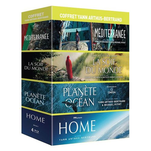 Coffret Yann Arthus-Bertrand - Plante Ocan + La Soif Du Monde + Home + Mditerrane, Notre Mer  Tous - Pack - Blu-Ray