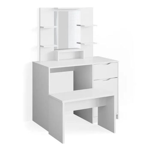 Coiffeuse Vicco Ruben Blanche, Table De Maquillage, Commode De Maquillage, Commode