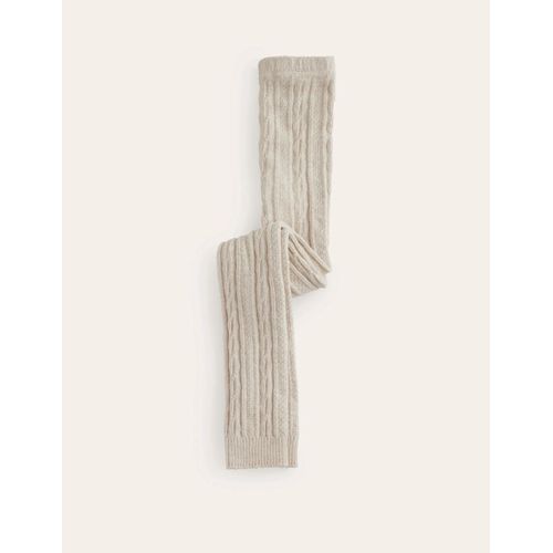 Collant En Maille Torsade Sans Pieds-Avoine Chine