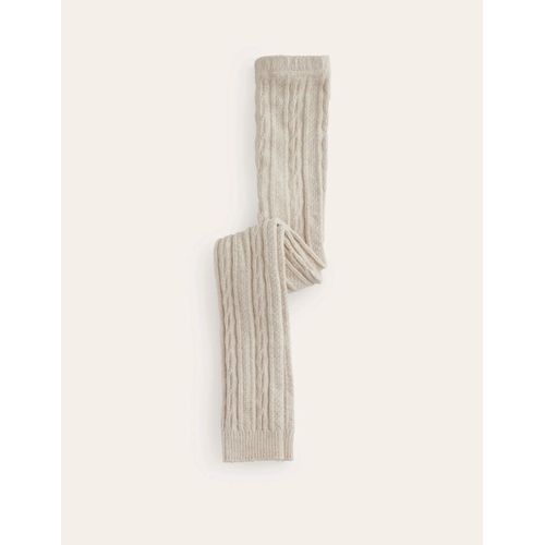 Collant En Maille Torsade Sans Pieds-Avoine Chine