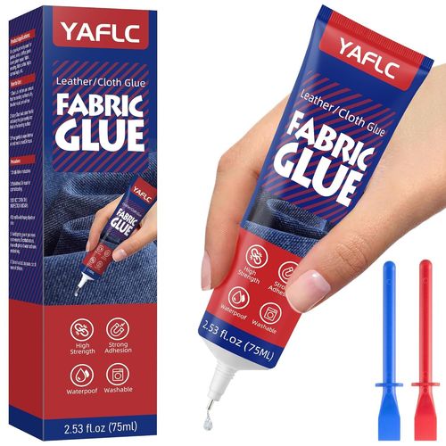 Colle Pour Tissu 75ml, Colle Tissu Extra Forte Lavable En Machine, Colle Textile Pour Tissus, Textiles, Jeans Et Polyester