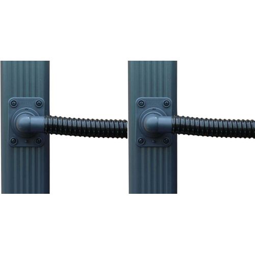 Collecteur D'eau Anthracite Pour Gouttire Rectangulaire (Lot De 2) Pour Descente Rectangulaire 60 X 80 Mm