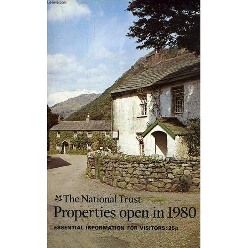 The National Trust Properties Open In 1980   de Collectif