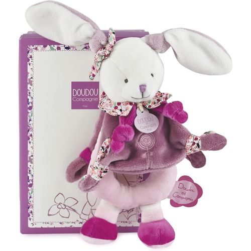 Collection Cerise Le Lapin - Dc2700 - Hochet Rose Avec Grelot - Doux Et Ludique - Idal Comme Cadeau De Naissance - Livr En Bote Cadeau lgante - Garantie Doudou Perdu Incluse
