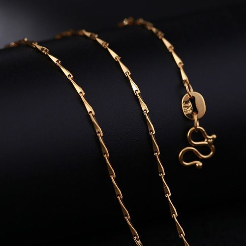 Collier  Maillons En Or Jaune 24k Pour Femme, Chane Avec Pendentif, Bricolage