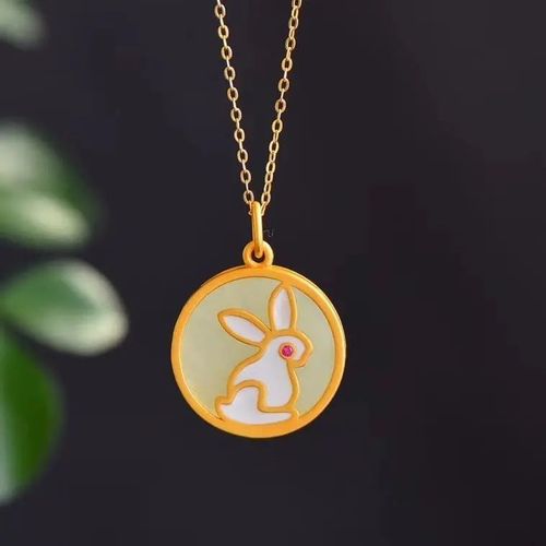 Collier  Pendentif En Jaspe Htien Naturel Pour Femmes, Bijou De Marque, Style Chinois, Rtro, Unique, Ancien, En Or