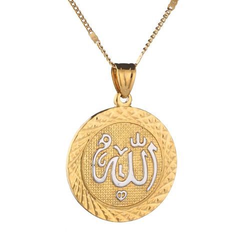 Collier Avec Pendentif En Argent Rose Et Or, Deux Tons, Collier Avec Maillons Ronds, Chane  La Mode, Bijoux