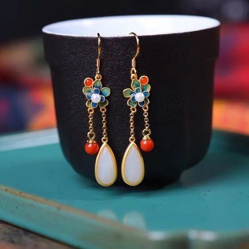 Collier Avec Pendentif En Forme De Goutte D'eau En Jade Blanc Naturel Hetian, Bijou Artisanal Original En Argent De Styliste, Style Palais Rtro Chinois