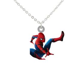 Collier Spider-Man Avec Pendentif Araignée - Alliage Réglable - Cadeau Superhero Pour Hommes Et Femmes