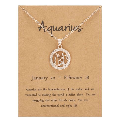 Collier Constellation Animal Pour Femmes, Pendentif Signe Du Zodiaque, En Or Rose,  La Mode, En Carton, toile, Scorpion, Bijoux