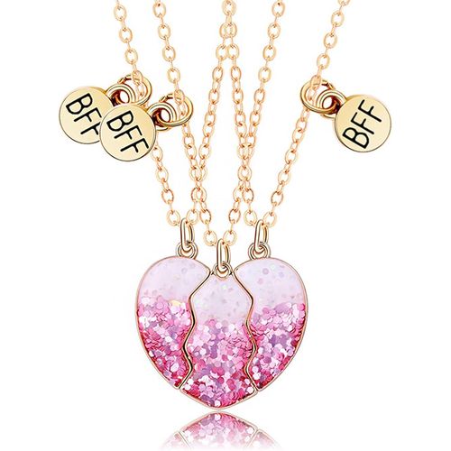 Collier D'amiti Pour 3, 3 Pices Collier Bff Femmes Collier Amiti Pour 3 Collier Amiti Bff Collier D'amiti Pour 3 Filles Cadeaux De Bijoux Pour Filles