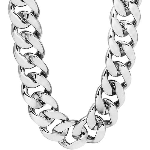 Collier De Chane En Acrylique En Faux Or, Collier De Style Punk Des Annes 90 Bijoux De Fantaisie, Collier De Chane De Chiffre DAffaires Hip Hop, Plastique 32 Pouces, 36 Pouces 35mm