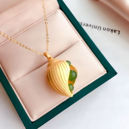 Collier De Clavicule En Argent Sterling S925, Jade Naturel Hetian Incrust, Vintage, Style Ancien, Or pais, Pendentif De Haricot D'or, Artisanat