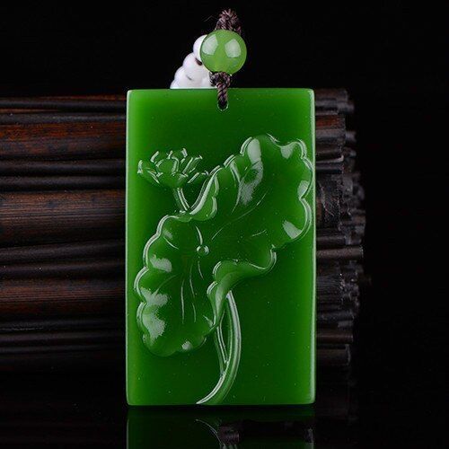 Collier De Perles De Jaspe Hetian Sculpt  La Main, Pendentif En Jade Naturel Chinois, Bijoux De Charme  La Mode Pour Hommes Et Femmes, Cadeaux De Bon Augure
