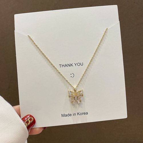 Collier En Acier Au Titane Design De Niche Pour Femmes Sens Ins Style Chane De Chandail Coren All-Match Perle Pendentif Bijoux-X209 Or Et Blanc