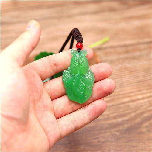 Collier En Agate Avec Pendentif Poisson Rouge En Jade Chinois Multicolore, Bijou De Charme Sculpt, Bndiction, Amulette, Cadeaux Pour Femmes Et Hommes