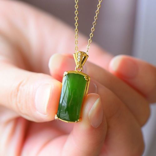 Collier En Argent Incrust De Jaspe Hetian Naturel, Pendentif De Style Chinois Rtro Charmant, Cadeau De Nol Et D'halloween Pour Femmes