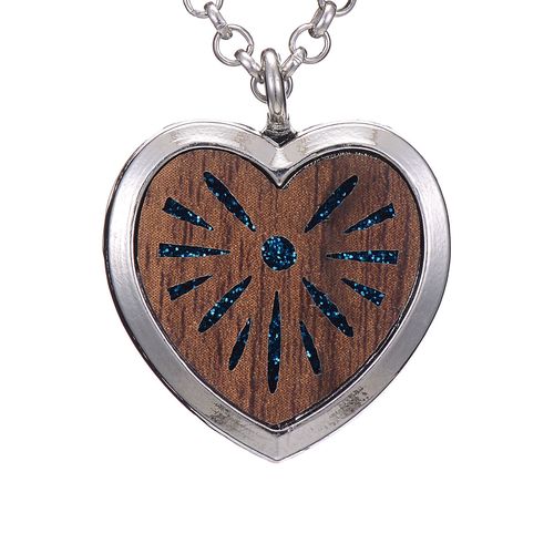 Collier En Bois En Forme De CUr Pour Femmes, Bijoux Vintage D'aromathrapie, Diffuseur D'huile Essentielle, Parfum, Pendentif Cratif  La Mode
