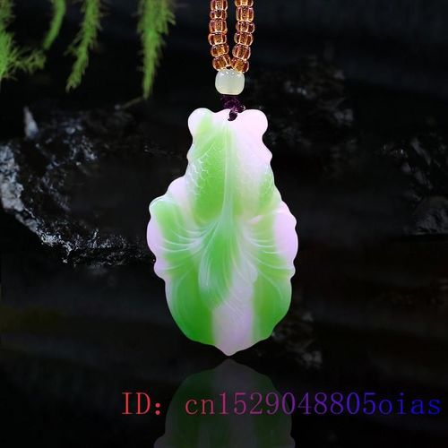 Collier En Jade Vert Avec Pendentif Poisson Rouge Pour Femmes, Amulette En Pierre Naturelle, Bijoux Sculpts,  La Mode, Cadeaux Chinois