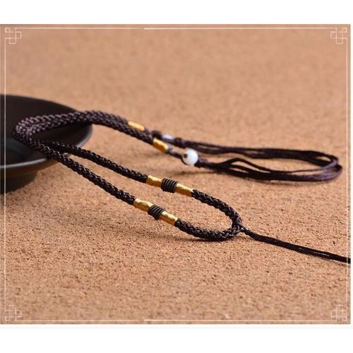 Collier En Obsidienne Noire Naturelle Sculpte  La Main, Amulette lphant Mignon, Pendentif Porte-Bonheur,  La Mode, Livraison Directe